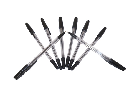 1 x Pack Of 50 Black Medium-Tip Ballpoint Pens